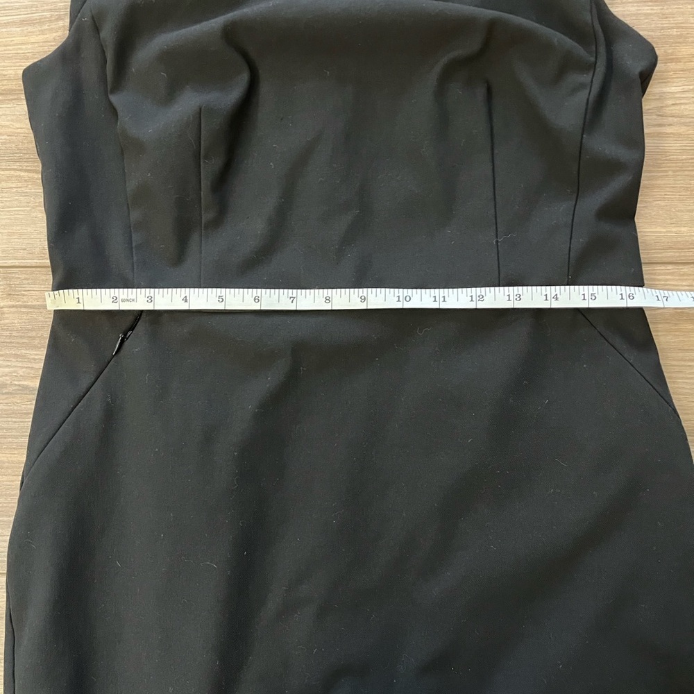 Ann Taylor Classic Scoop Neck Business Casual Black Cap Sleeve Dress 12 - Picture 12 of 13